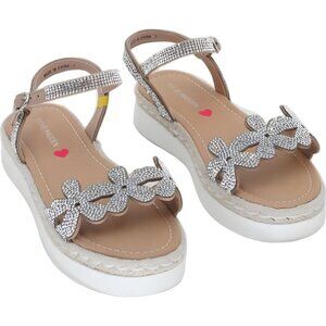 Steve Madden Kids' ADALEE Rhinestones Flower Sandals Size 3